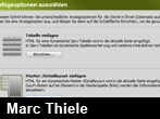 HTML-Datensätze: Master-/Detailbereich